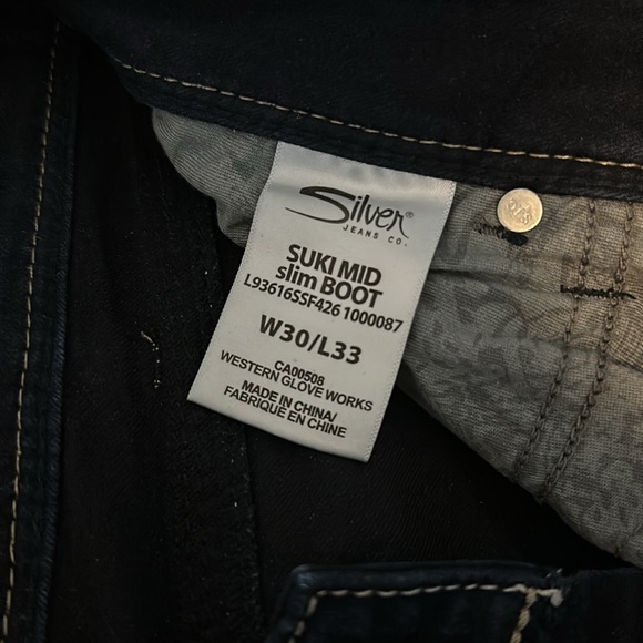 Silver “suki” mid slim bootcut jeans, W30L33 - Picture 4 of 4